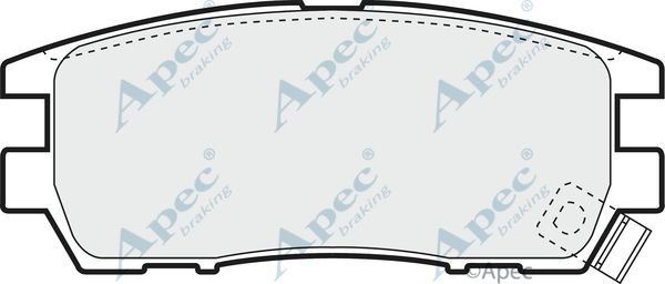 APEC BRAKING Комплект тормозных колодок, дисковый тормоз PAD794